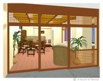 Bali-style Tennis School Clubhouse  (Shop Design ::: Kitakyushu)